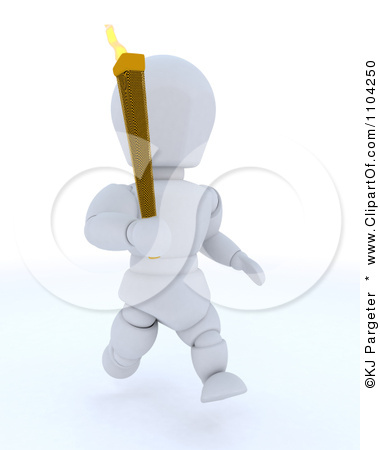 olympic torch cliparts